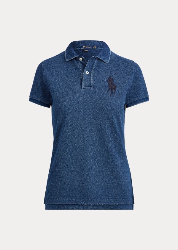 Polo Ralph Lauren Skinny Fit Big Pony Polo Shirt Dame Danmark (ATNQP1804)